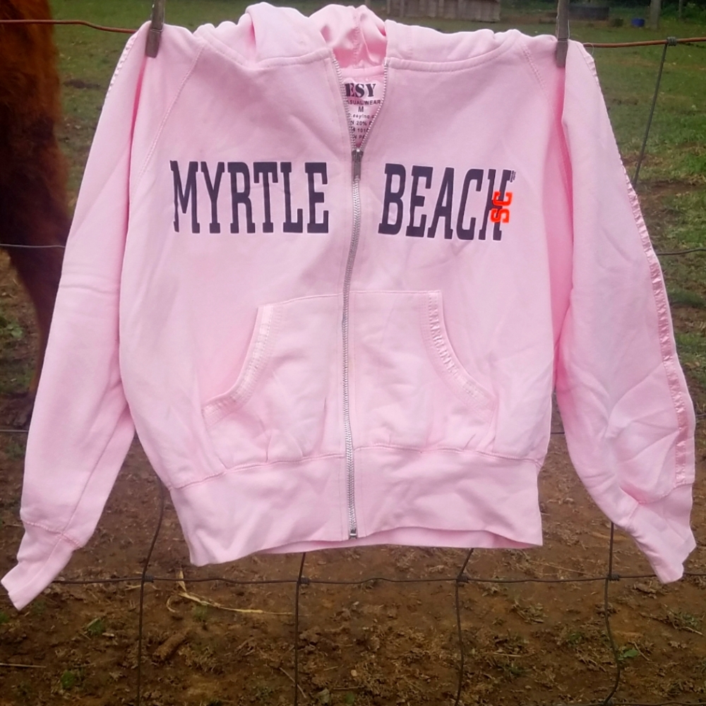 🙂 Esy Myrtle Beach SC. Women's Zipper-up Hoodie.